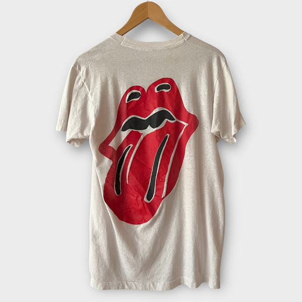 1980s Keith Richards "Drug Free" The Rolling Stones Vintage Band Promo Tee Shirt