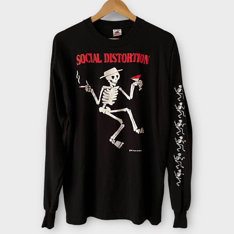 1992 Social Distortion Vintage Long Sleeve Band Promo Tee Shirt