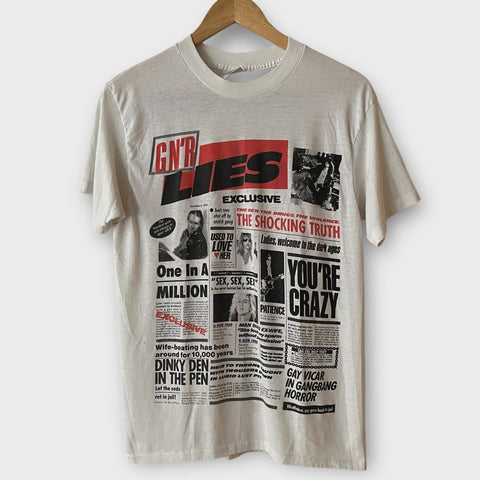 1988 Guns N Roses "Lies" Vintage Band Promo Tee Shirt