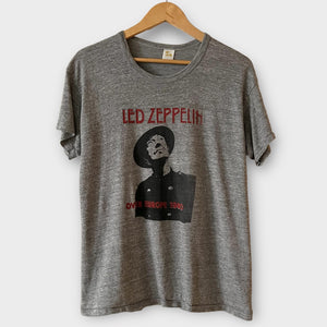 1980 Led Zeppelin "Over Europe" Vintage Tour Tee Shirt