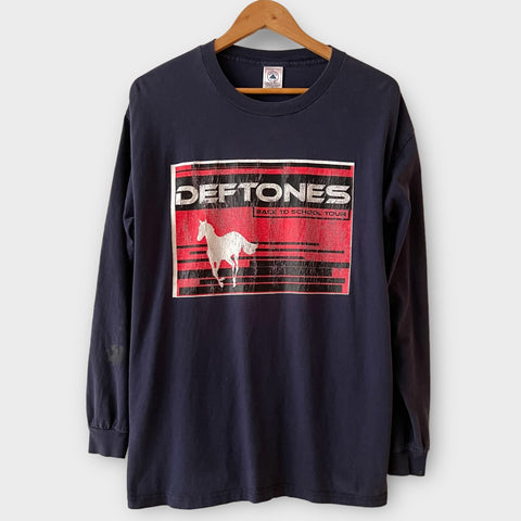 2000 Deftones "Back To School" Tour Vintage Long Sleeve Tee Shirt