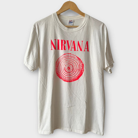 1989 Nirvana "Vestibule" Sub Pop Record Label Vintage Band Promo Tee Shirt