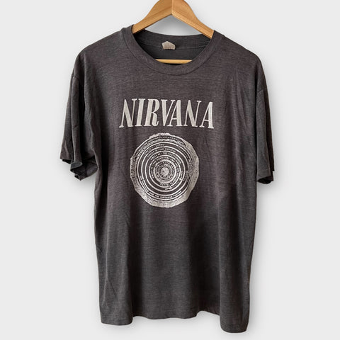 1989 Nirvana "Vestibule" Sub Pop Vintage Record Label Band Promo Tee Shirt