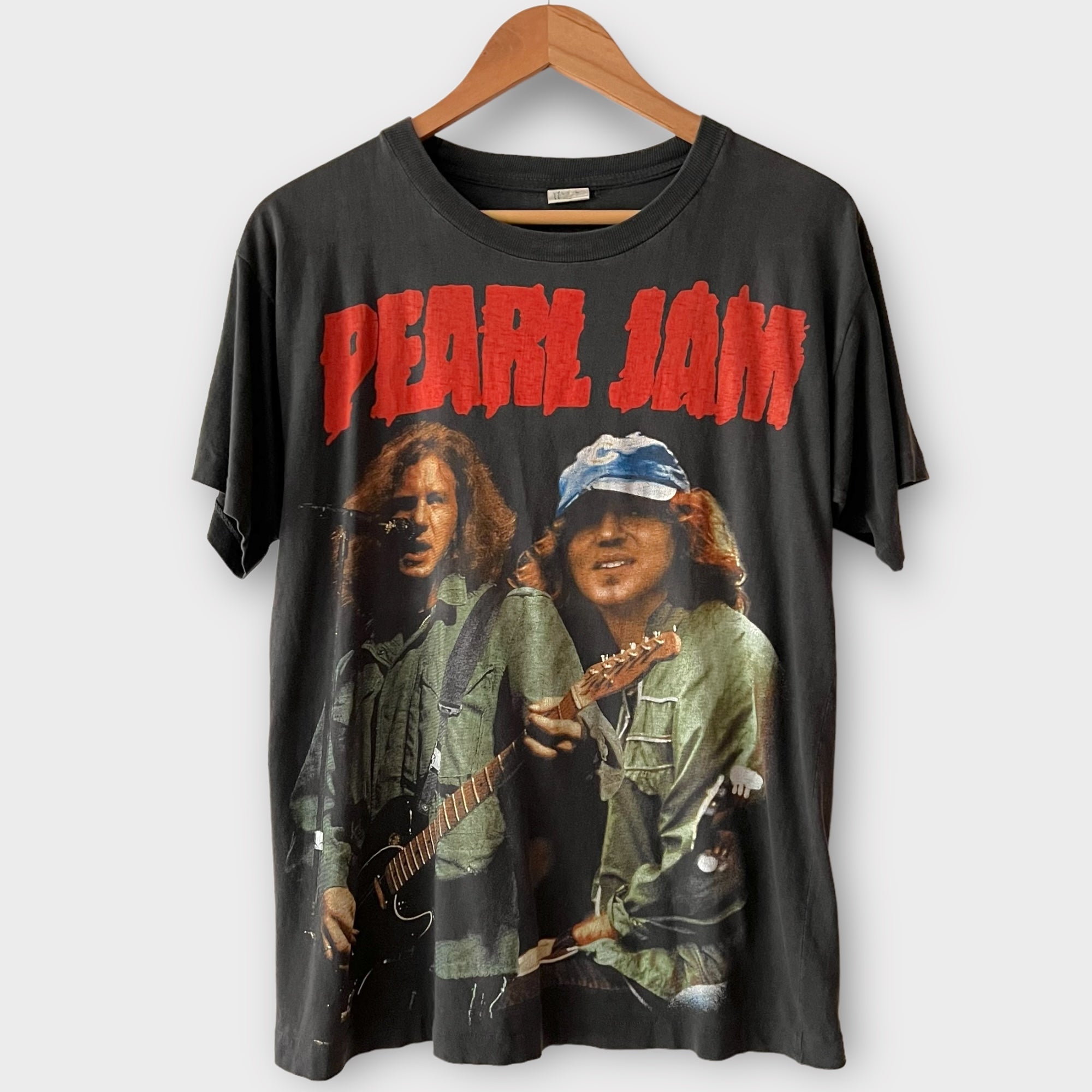 1996 Pearl Jam Euro Tour Vintage Parking Lot Band  Tee Shirt