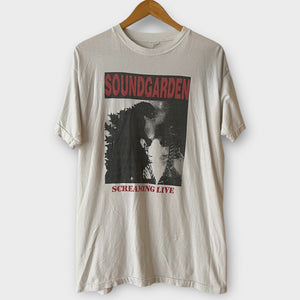 1988 Soundgarden "Screaming Live" Vintage Band Promo Tee Shirt