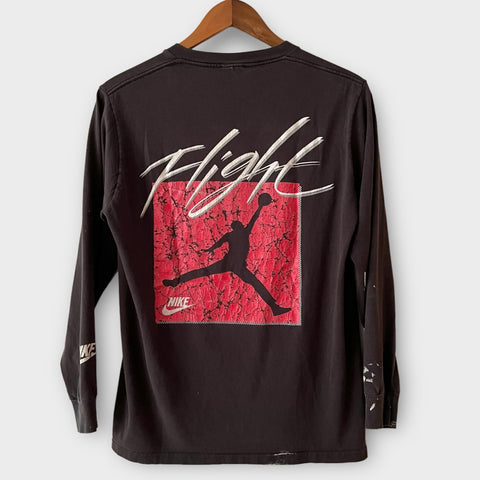 1990s Nike Michael Jordan "Flight" Basketball Vintage Long Sleeve Tee Shirt