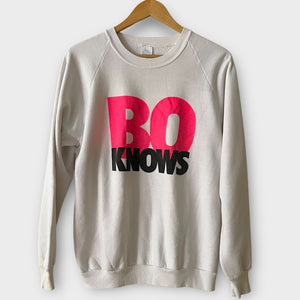 1990s Nike Bo Jackson "Bo Knows" Vintage Baseball Football Basketball Tennis Running Sweatshirt