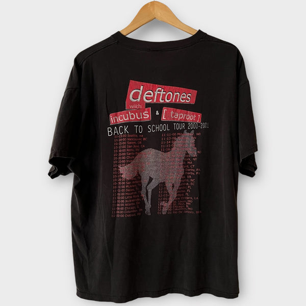 2000 Deftones "Back To School" Tour w/ Incubus and Taproot Vintage Band Tee Shirt