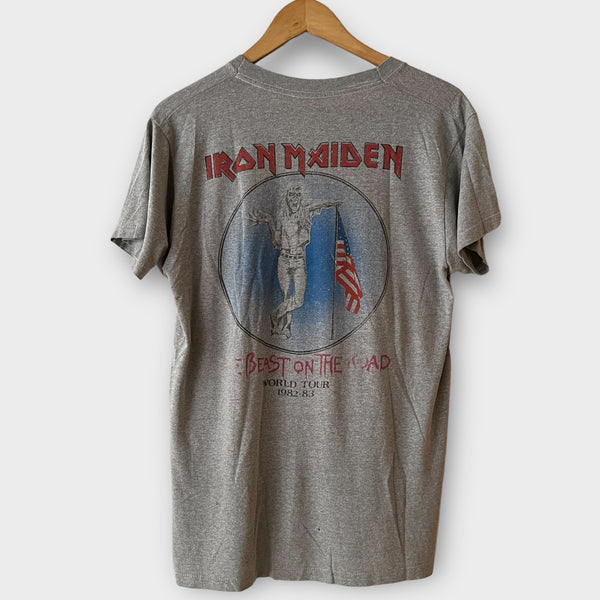 1982 Iron Maiden "Beast On The Road" World Tour Vintage Band Tee Shirt