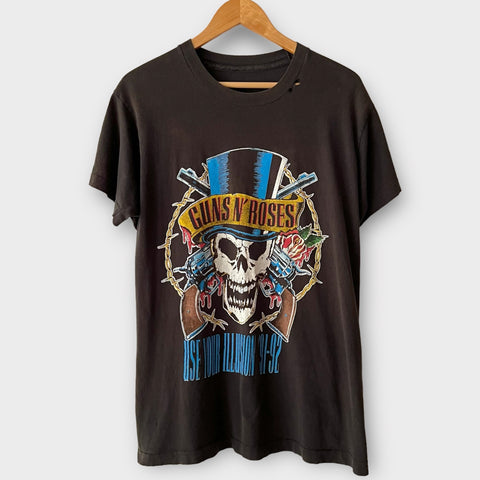 1991 Guns N Roses Vintage Band Tour Tee Shirt