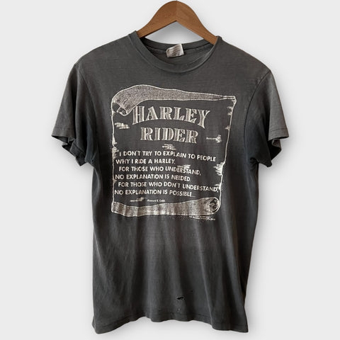 1980s Harley Davidson Motorcycle Dayton, Ohio Vintage Tee Shirt