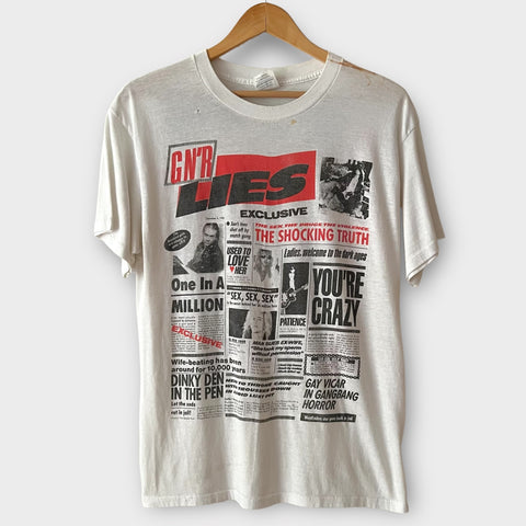 1988 Guns N Roses "Lies" Vintage Band Promo Tee Shirt