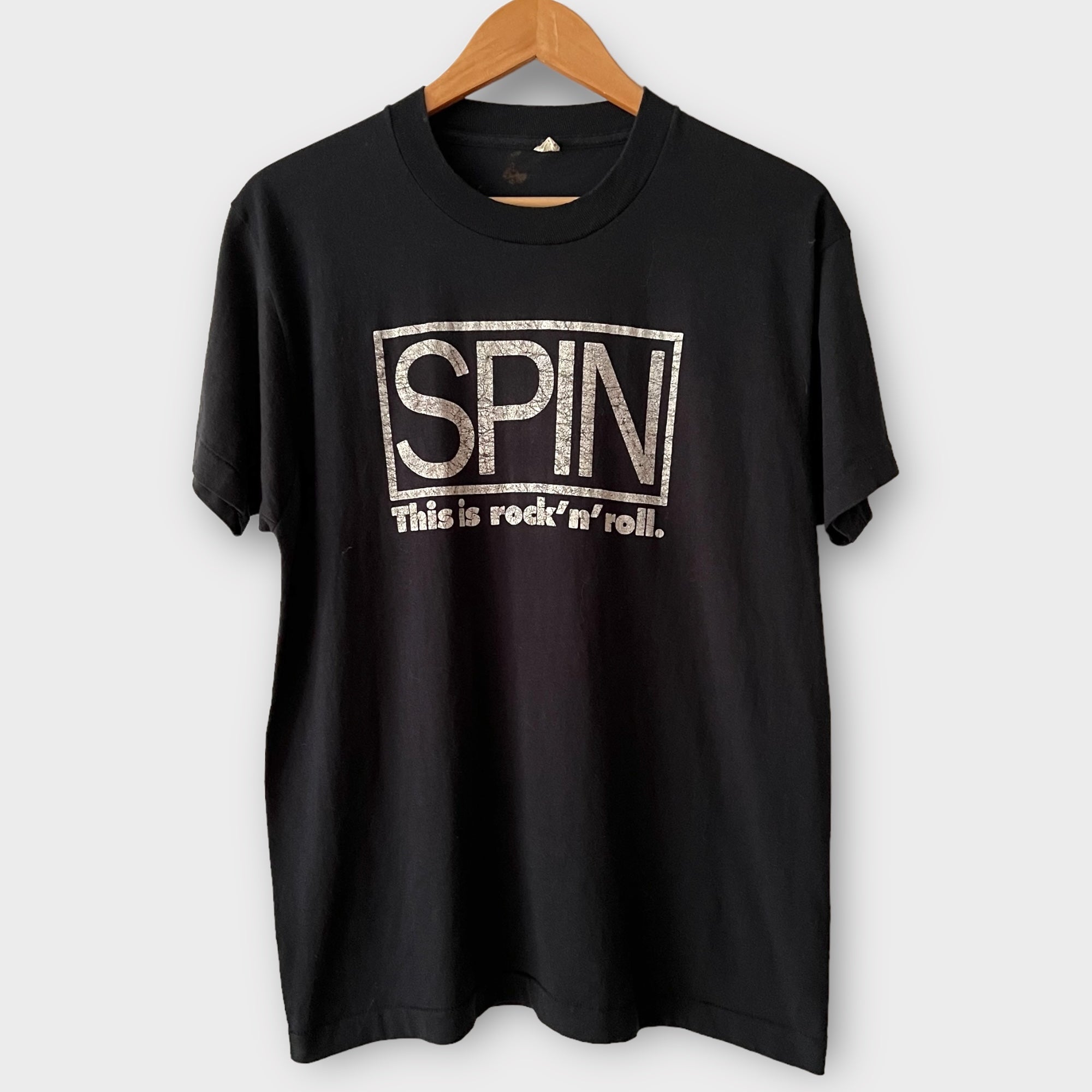 1980s Spin Magazine "This Is Rock N Roll" Vintage Promo Tee Shirt