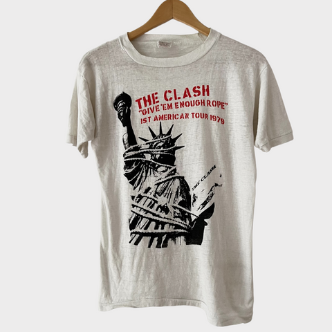 1979 The Clash “Give ‘Em Enough Rope” First US Tour Vintage Tee Shirt