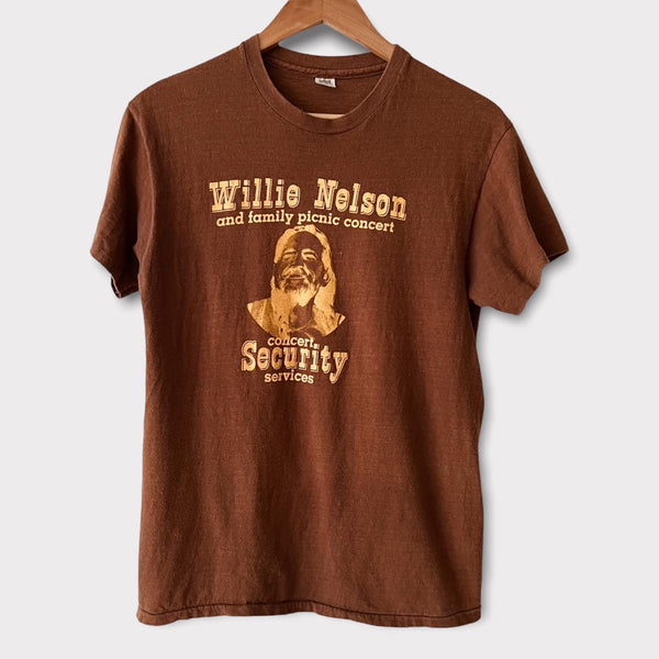 1982 Willie Nelson Security Crew Vintage Concert Tee Shirt