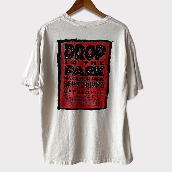 1992 Pearl Jam "Drop In The Park" Vintage Concert Tee Shirt