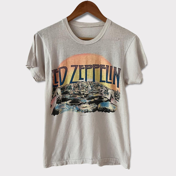 1984 Led Zeppelin "Houses Of Holy" Vintage Promo Tee Shirt