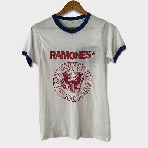 1982 Ramones North America Tour Vintage Ringer Tee Shirt