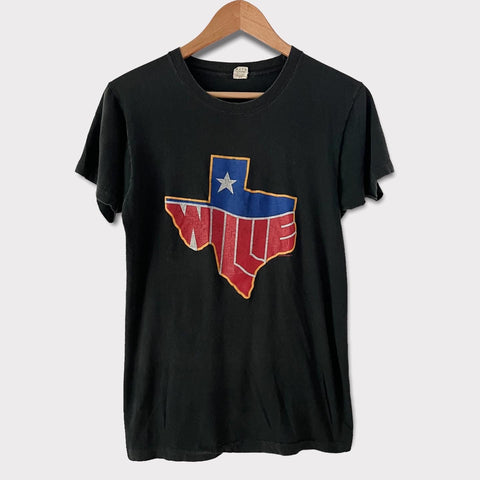 1984 Willie Nelson Vintage Tour Tee Shirt