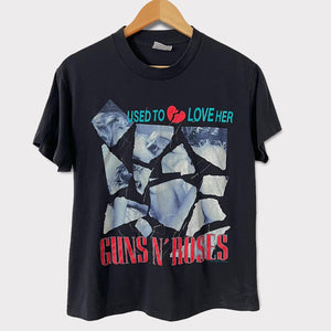 1989 Guns N Roses "Used To Love Her" Vintage Promo Tee Shirt