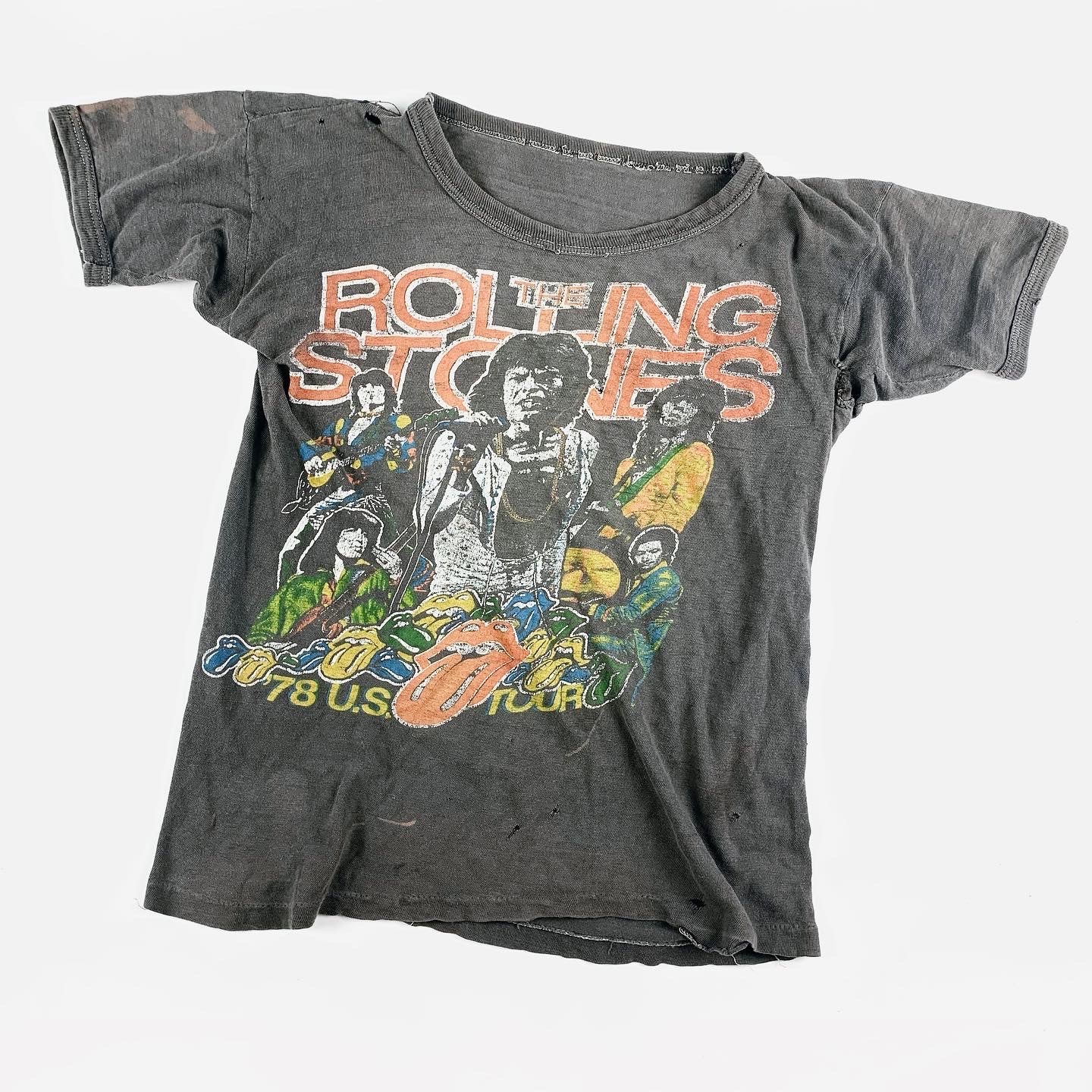 1978 Rolling Stones Vintage Tour Tee Shirt