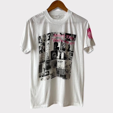 1989 Rolling Stones "Exile On Main Street" Vintage Promo Tee Shirt