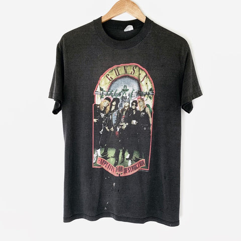 1989 Guns N Roses "Welcome To The Jungle" Vintage Promo Tee Shirt