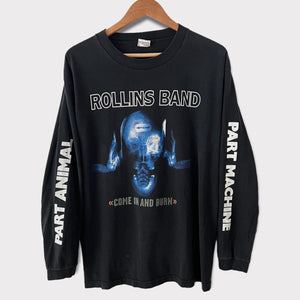 1997 Rollins Band "Come In And Burn" Vintage Long Sleeve Promo Tee Shirt