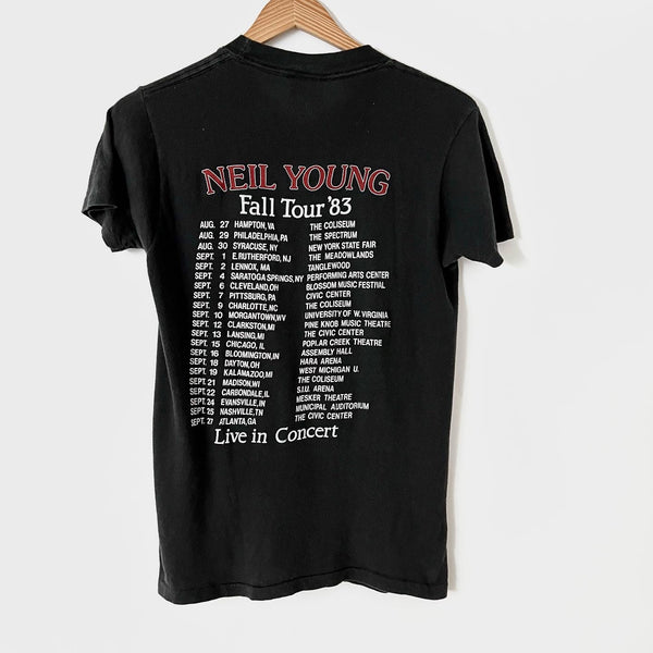 1983 Neil Young Vintage Tour Tee Shirt