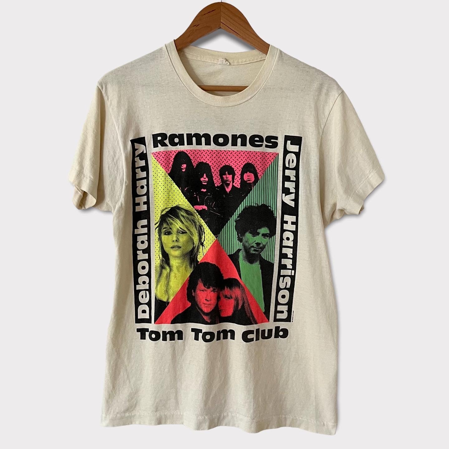 1990 Ramones, Debbie Harry, Tom Tom Club Vintage Tour Tee Shirt