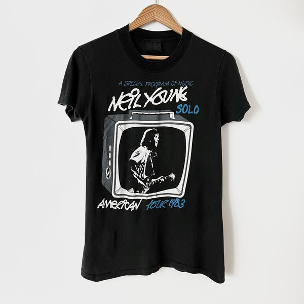 1983 Neil Young Vintage Tour Tee Shirt