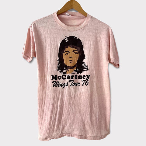 1976 Paul McCartney "Wings" Tour Vintage Tee Shirt