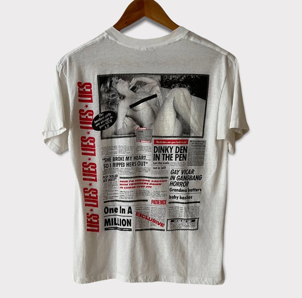 1989 Guns N Roses "Lies" Vintage Promo Tee Shirt