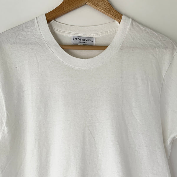 1980s Zeros Revival Vintage Blank Tee - White