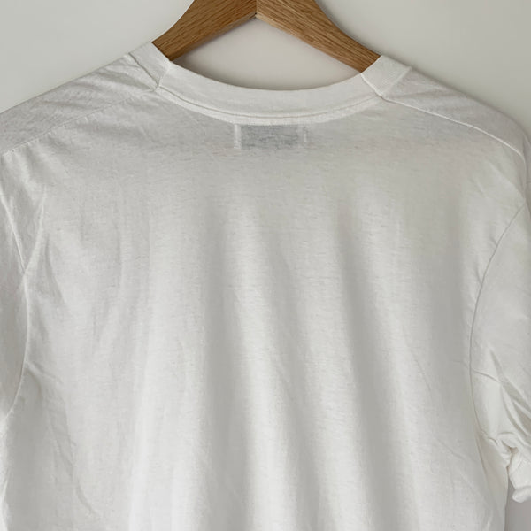 1980s Zeros Revival Vintage Blank Tee - White