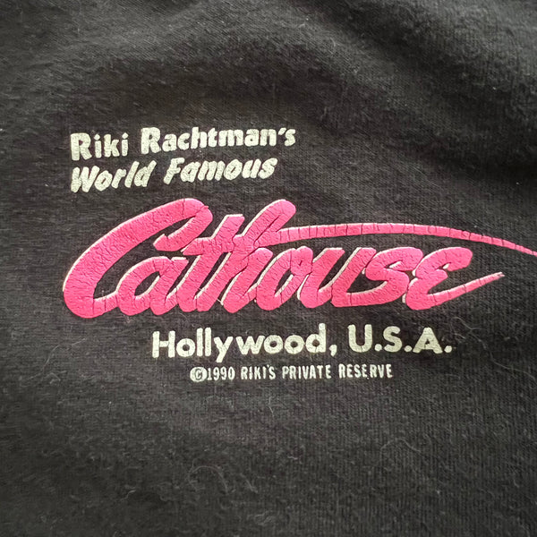 1990 Riki Rachtman's CATHOUSE Vintage Long Sleeve Tee Shirt