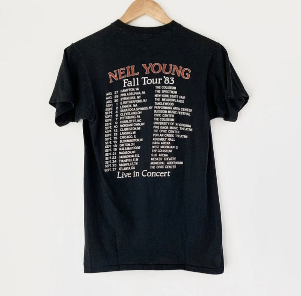 1983 Neil Young Vintage Tour Tee Shirt