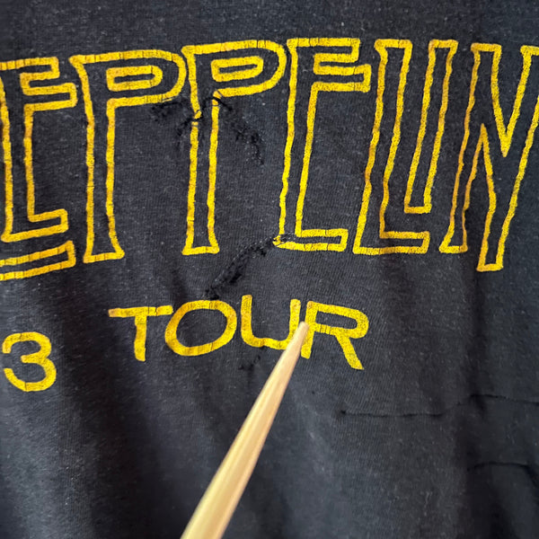 1973 Led Zeppelin SHOWCO Tour Crew Vintage Tee Shirt