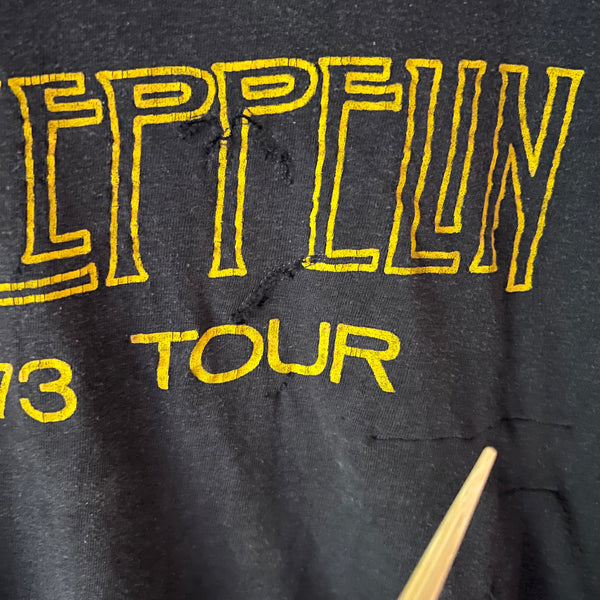 1973 Led Zeppelin SHOWCO Tour Crew Vintage Tee Shirt