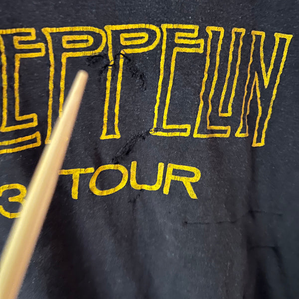 1973 Led Zeppelin SHOWCO Tour Crew Vintage Tee Shirt