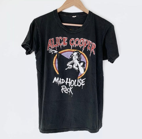 1979 Alice Cooper "Mad House Rock" Vintage Tour Tee Shirt