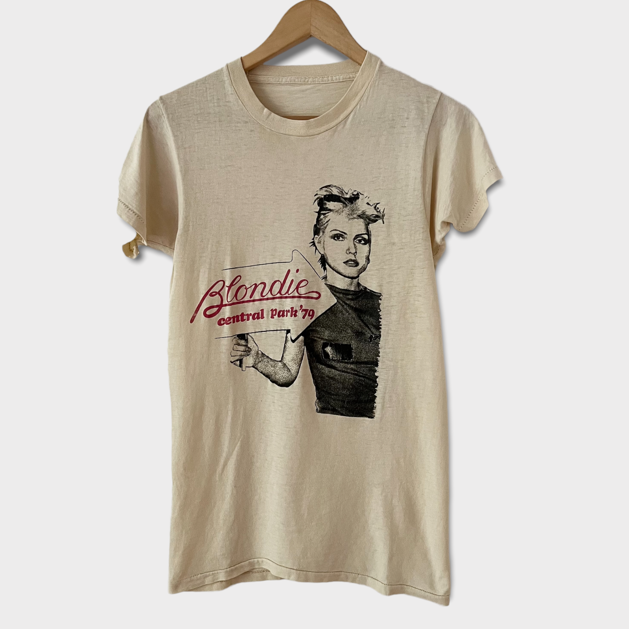 1979 Blondie Live in Central Park, NY VIntage Concert Tee Shirt