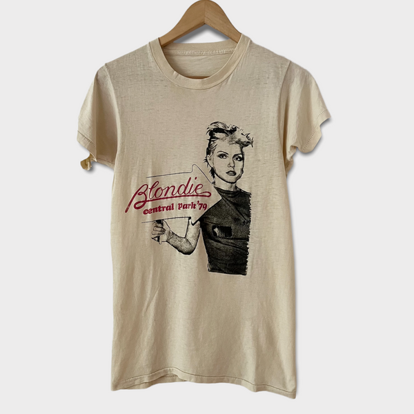 1979 Blondie Live in Central Park, NY VIntage Concert Tee Shirt