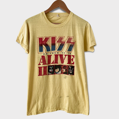 1977 KISS "Alive" Vintage Tour Tee Shirt