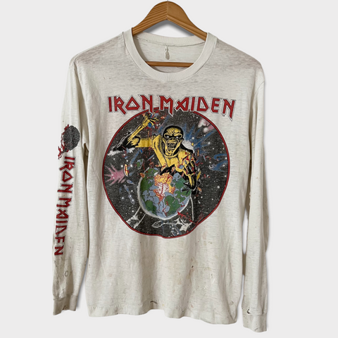 1983 Iron Maiden World Piece Tour Vintage Tee Shirt