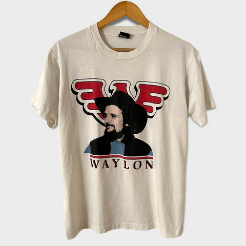 1980s Waylon Jennings Vintage Promo Tee Shirt