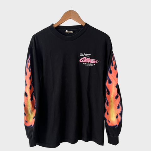 1990 Riki Rachtman's CATHOUSE Vintage Long Sleeve Tee Shirt