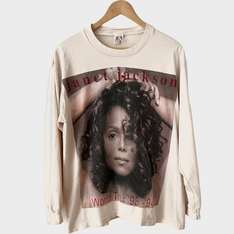 1993 Janet Jackson w/ Tony Toni Tone Vintage Tour Tee Shirt