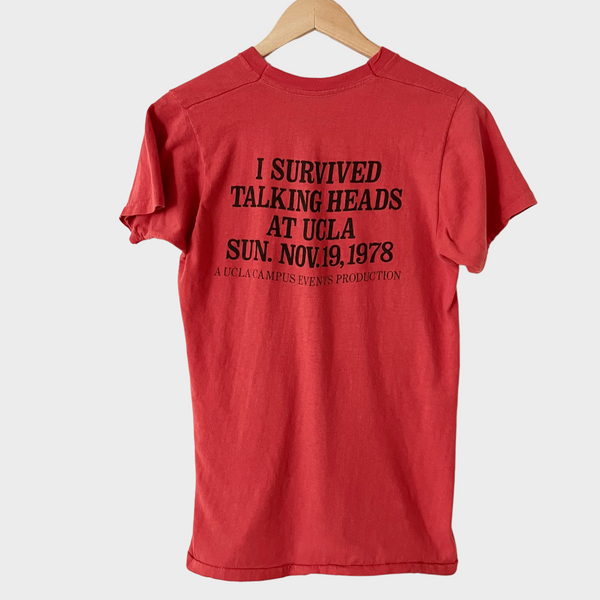 1978 Talking Heads Live at UCLA Concert Vintage Tee Shirt