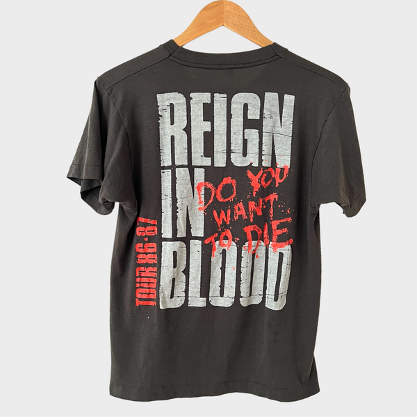 1986 Slayer "Reign In Blood" Vintage Tour Tee Shirt